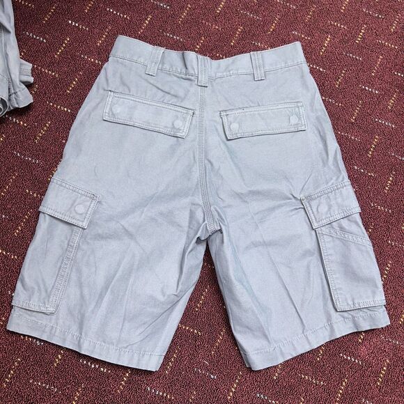 NWT Amazon Essentials Work Wear Cargo Shorts Mens 11" Grey Zip Fly Button Pocket - Picture 5 of 6